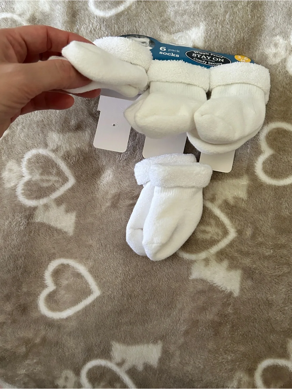 Gerber White Infant Socks - Pack of 4